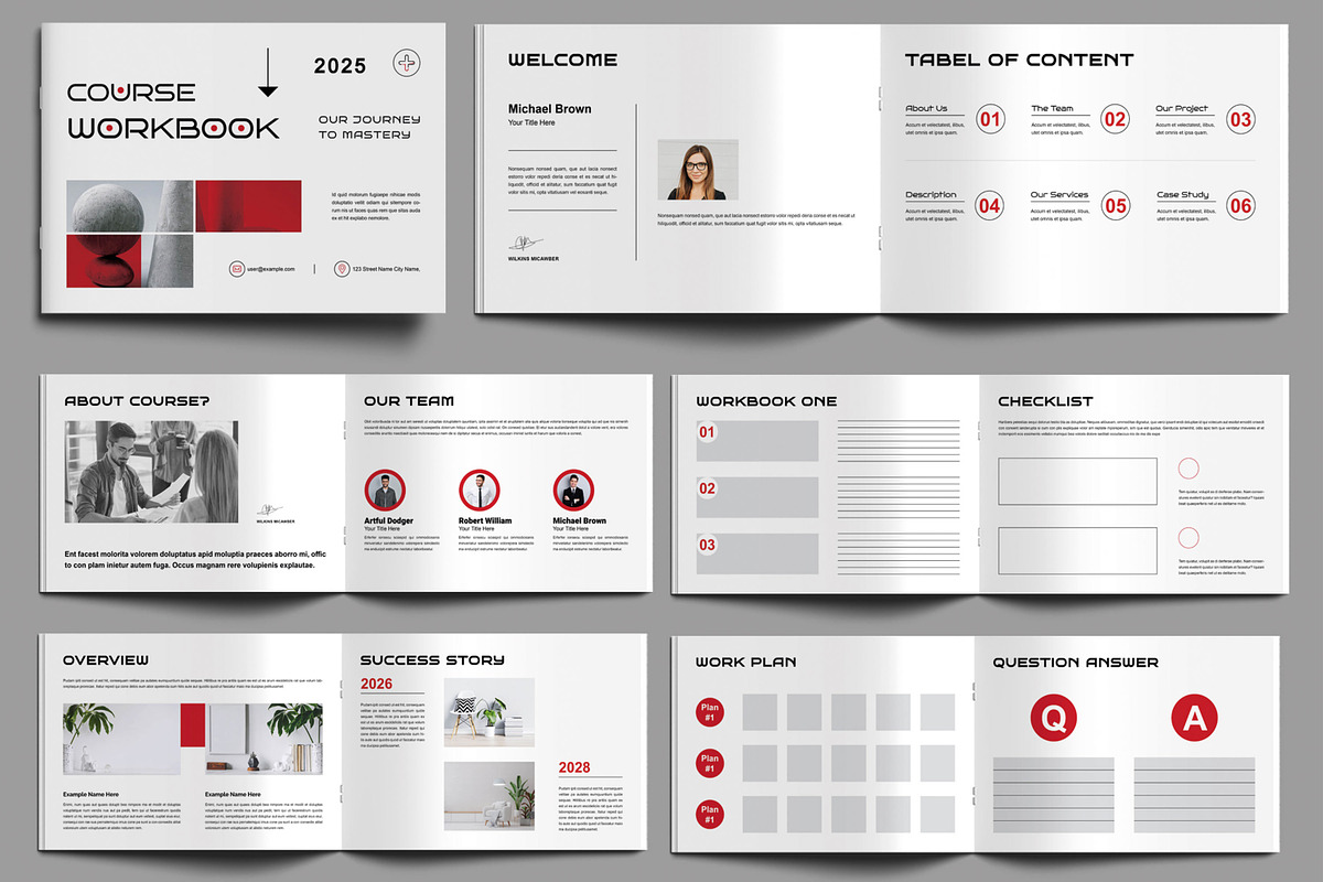 Course Workbook Template, a Brochure Template by MightyDesign (Photo 1 of 8)