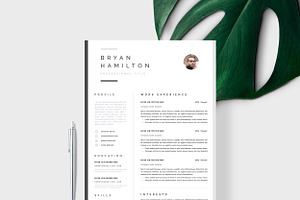 Resume Template 1, 2 page | Hamburg