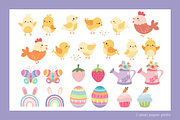 Cute Little Easter Clipart, an Object Graphic by PixelPaperPrints (Thumbnail 2 of 8)