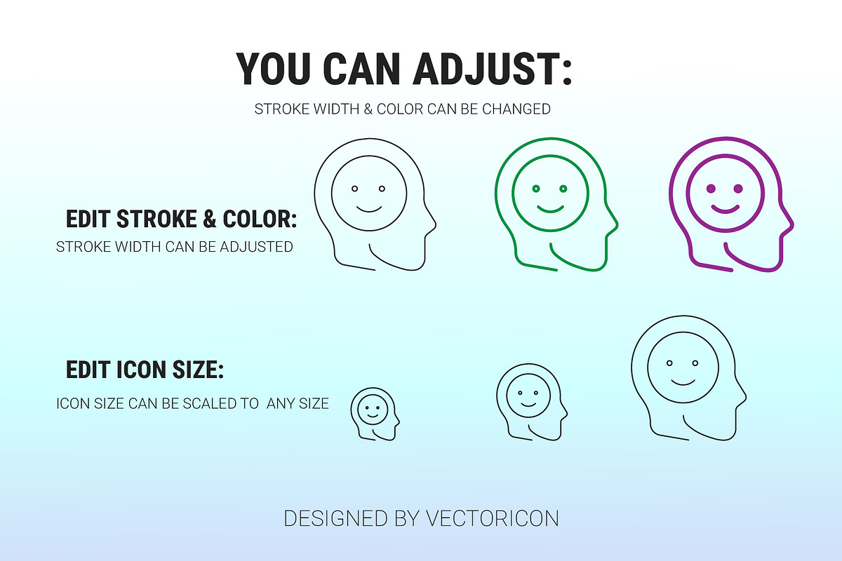 Core values outline icon set, an Outline Icon by Icons (Photo 3 of 3)