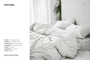 Messy Duvet Cover and Pillows Mockup, a Household Mockup by creatsy5 (Thumbnail 3 of 6)