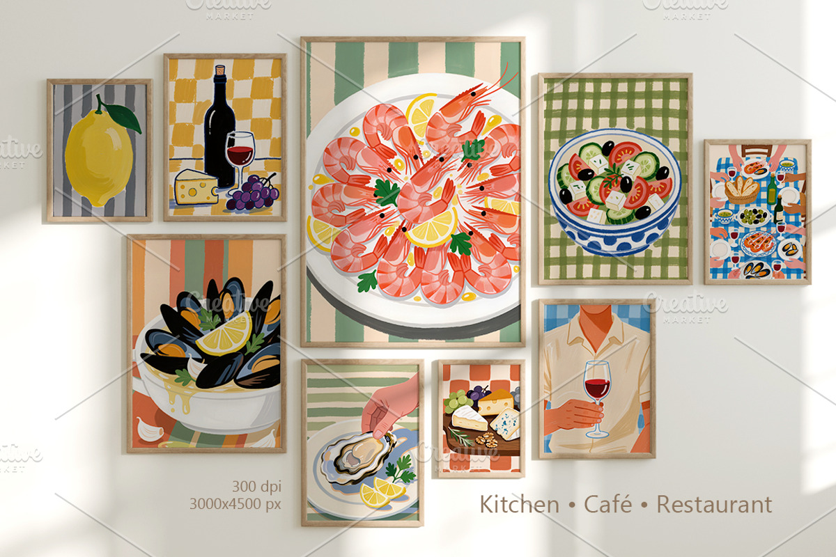 The Menu 50 Food & Drink posters, a Food Illustration by MixedArt (Photo 6 of 15)