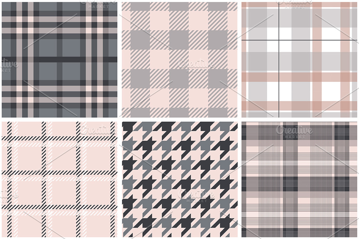 Plaid Seamless Patterns, a Pattern Graphic by Youandigraphics (Photo 6 of 7)