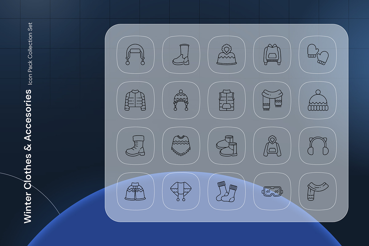 Winter Clothes & Accessories Icon, an Outline Icon by Nathaya Studio (Photo 2 of 2)