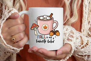 Fall Autumn Halloween Hot Cocoa PNG, an Illustration by CreationArt