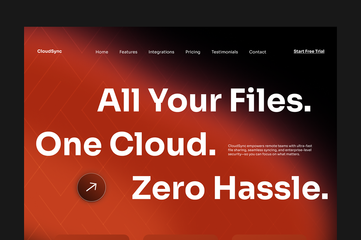 Figma SaaS Product Landing Page, a Landing Page Template by Musara (Photo 2 of 5)