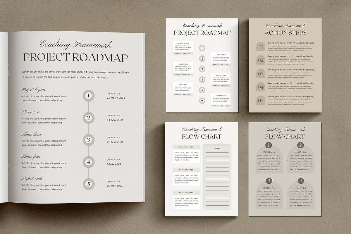 Coach + Course Creator Bundle CANVA, a Magazine Template by Studio Loire (Photo 35 of 76)