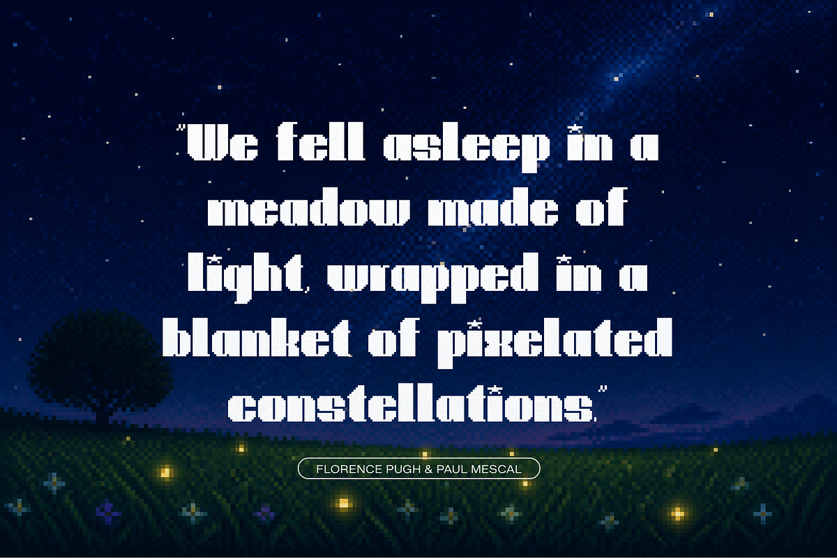 Lumina Lullaby | Pixelated Font, a Sans Serif Font by gracetype_studio (Photo 3 of 12)