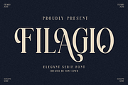 Filagio - Luxury Stylish Serif Font, a Serif Font by Font Liner (Thumbnail 1 of 10)