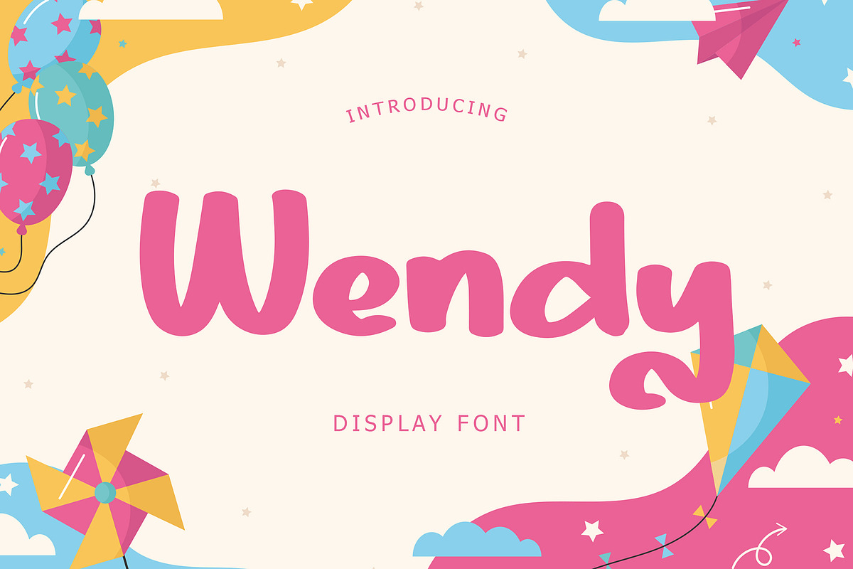 Wendy Bold Display Font, a Sans Serif Font by Giant Design (Photo 1 of 10)