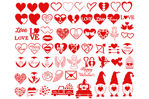 Heart Stencil Valentine Heart Bundle