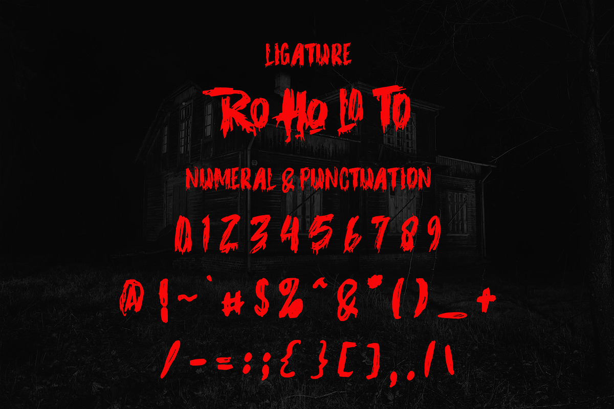 Jeckol Display Horror Brush Font, a Handwritten Font by Maulana Creative (Photo 4 of 7)