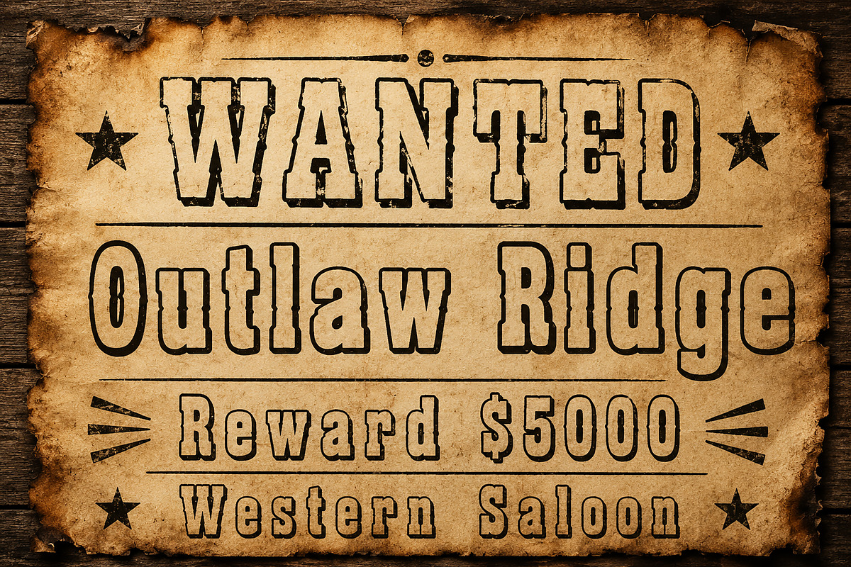 Outlaw Ridge, a Slab Serif Font by Wow Magic (Photo 2 of 6)