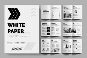 White Paper Design Layout, a Brochure Template by ContestDesign