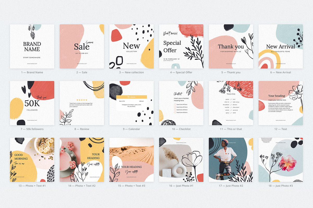 Abstract Instagram Post. Canva, a Social Media Template by likorbut