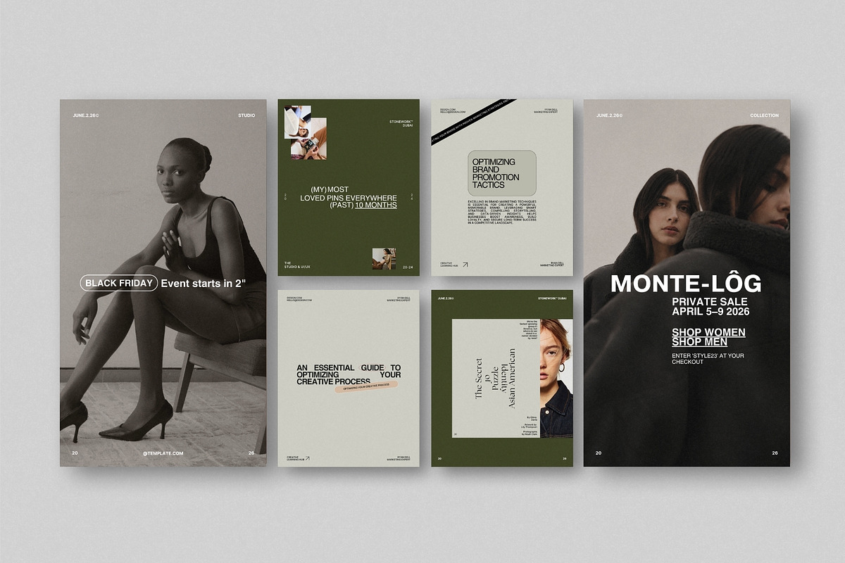 ZAVI | Social Media Kit Bundle, a Social Media Template by The Aesthetic Studio (Photo 7 of 10)