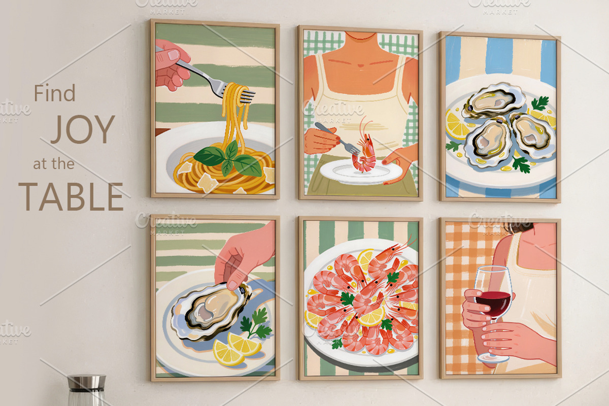 The Menu 50 Food & Drink posters, a Food Illustration by MixedArt (Photo 2 of 15)