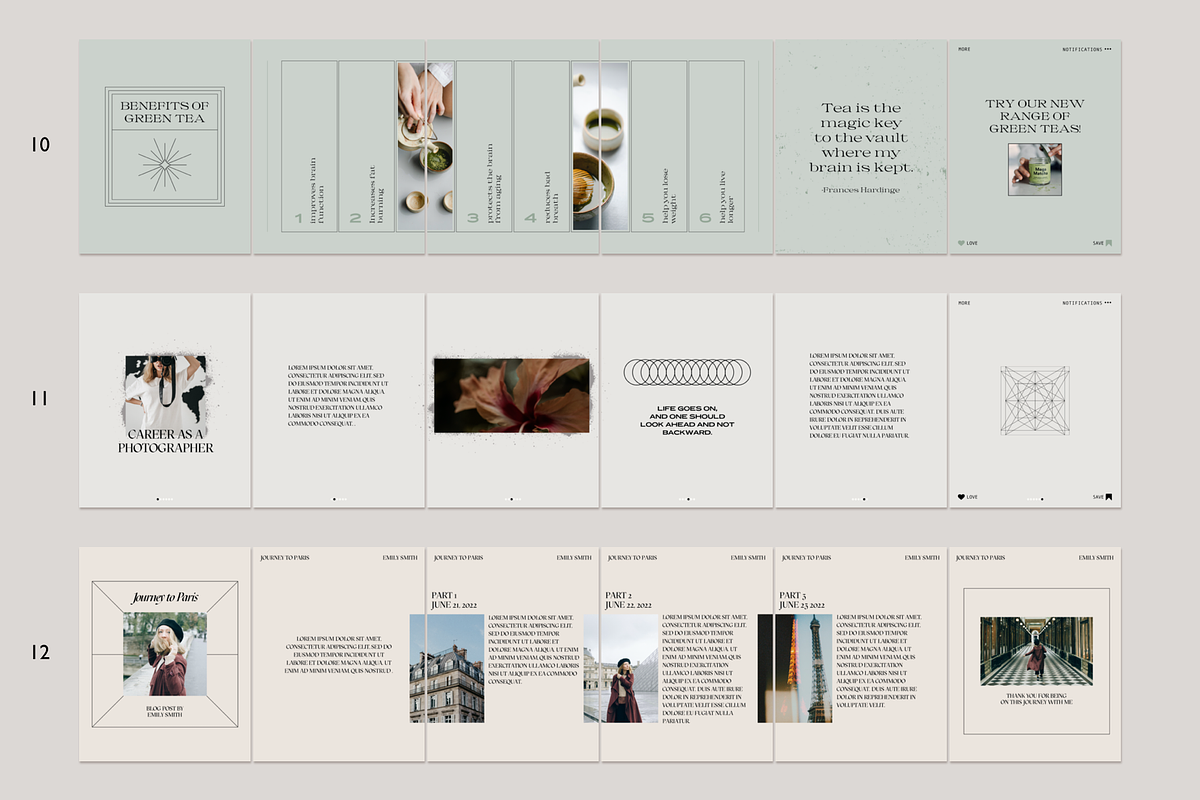 Instagram Carousel kit and Quotes, a Social Media Template by Bonumo (Photo 7 of 17)