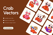 55 Animated Crab Vectors, an Emoji Icon by Brickclay (Thumbnail 1 of 4)