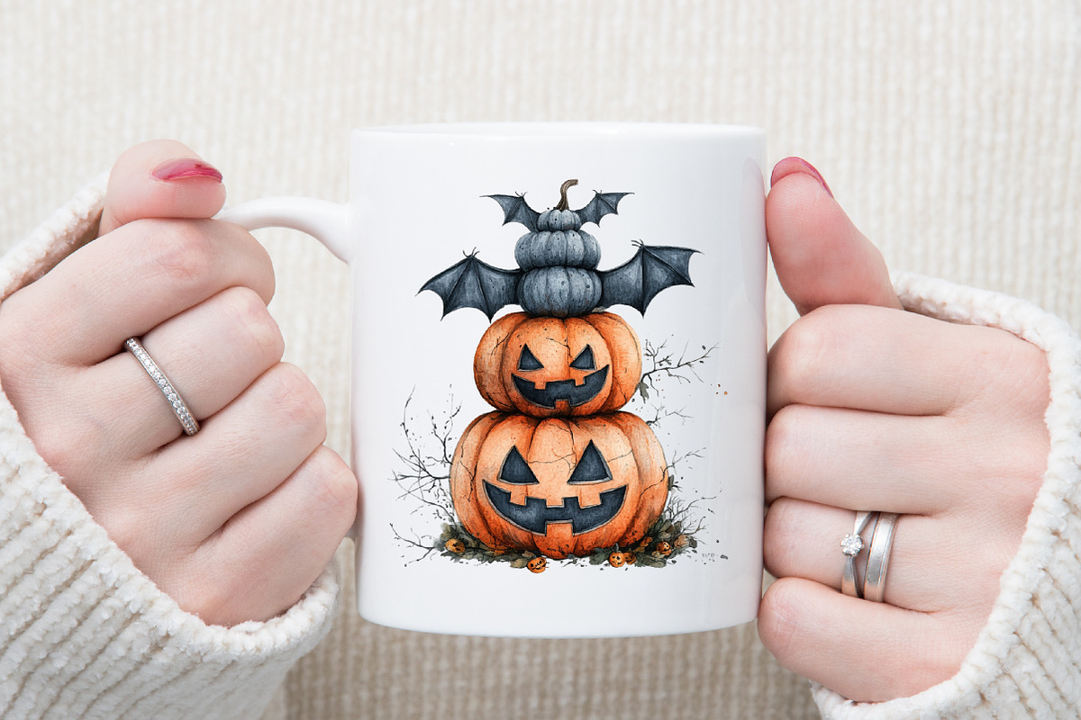 Fall Three Stacked Pumpkins Clipart, an Illustration by Sublimation Artist (Photo 5 of 6)