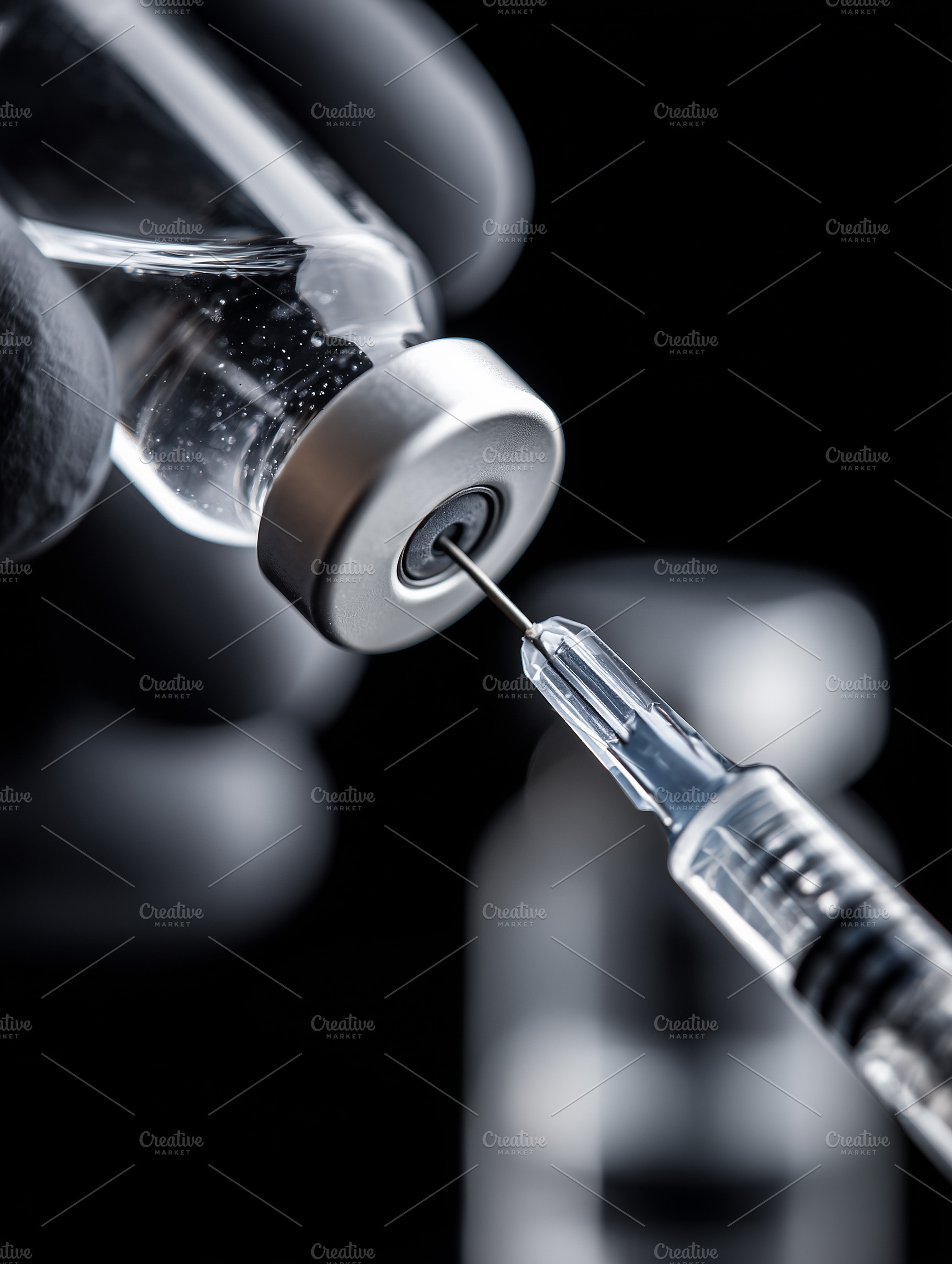 Close up of a medical syringe, a Health & Medical Photo by MistyDay
