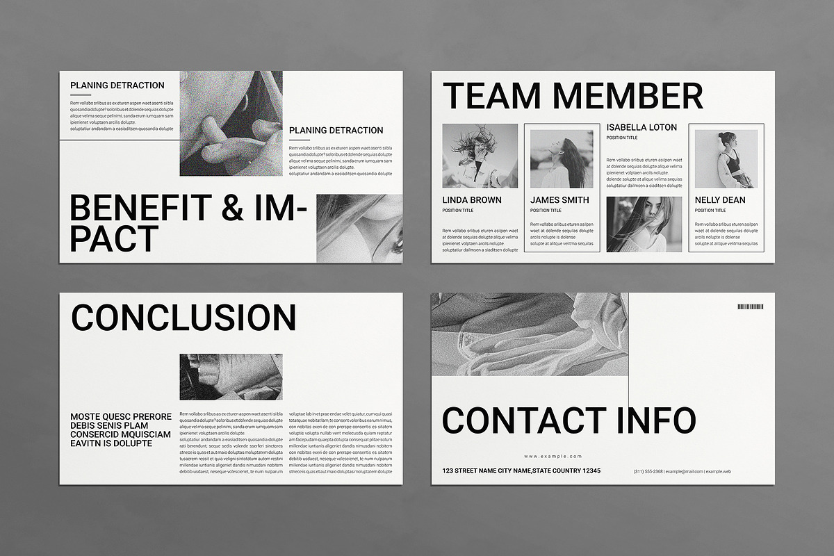 Minimal Business Proposal Template, a Presentation Template by E-Type (Photo 4 of 4)