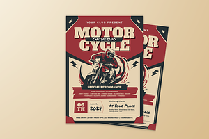 Motorcycle Gathering Flyer, a Flyer Template by MMPixelCraft
