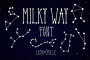 Milky Way Font, a Font by Malena (Thumbnail 1 of 5)