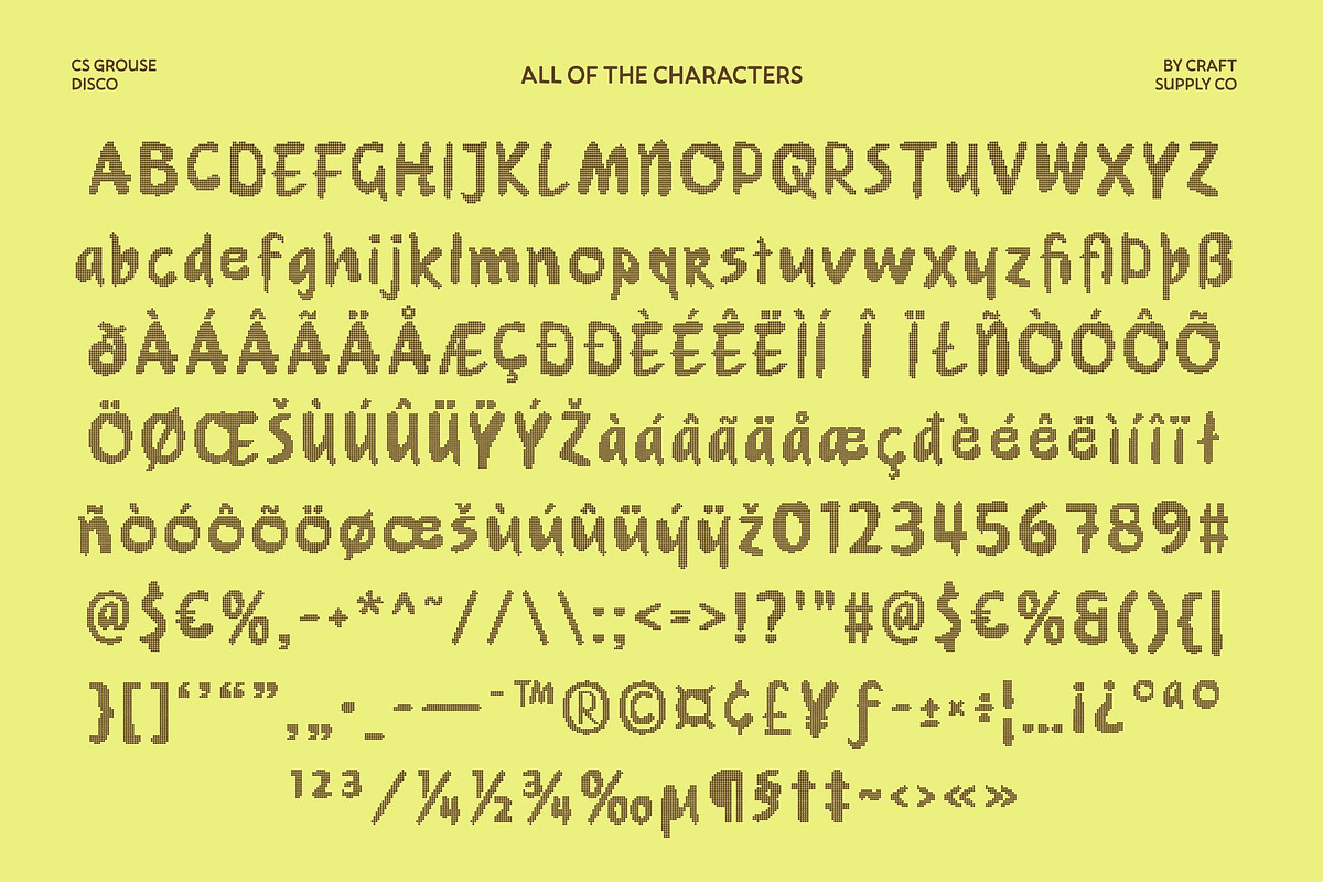 CS Grouse Disco, a Handwritten Font by Craft Supply Co. (Photo 8 of 8)