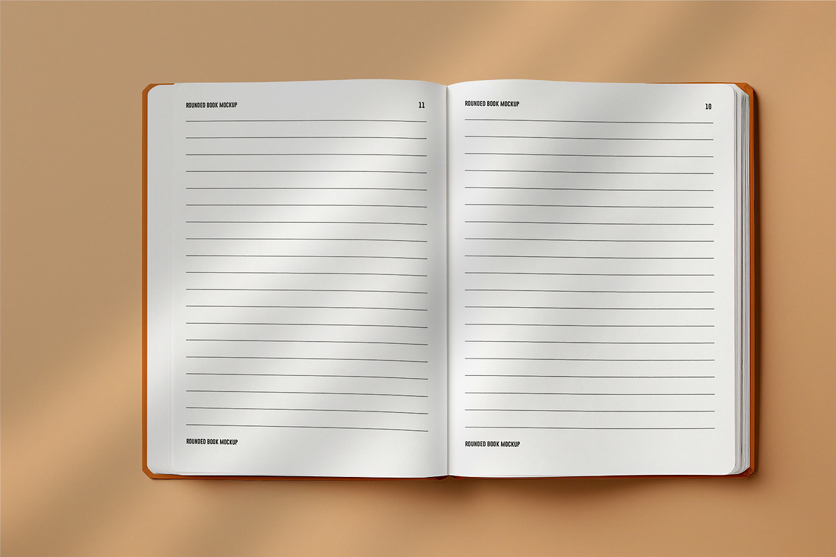 Realistic rounded book mockup design, a Books & Magazine Mockup by Raihan Rahman (Photo 9 of 19)