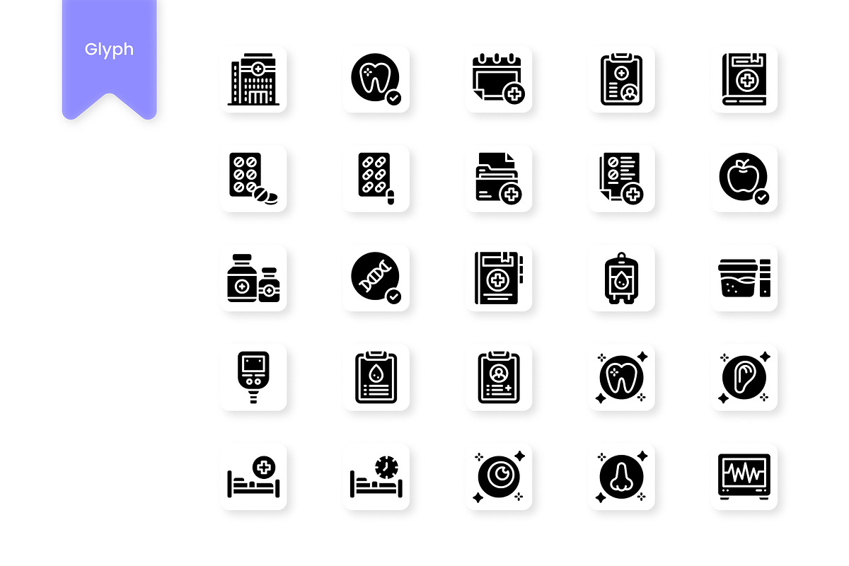 Health Icons Icons, a Duotone Icon by HacaStudio (Photo 3 of 3)