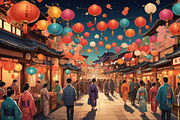 43 PNG Japanese Festival Bacground, a Background Graphic by adenpinkstore (Thumbnail 8 of 8)