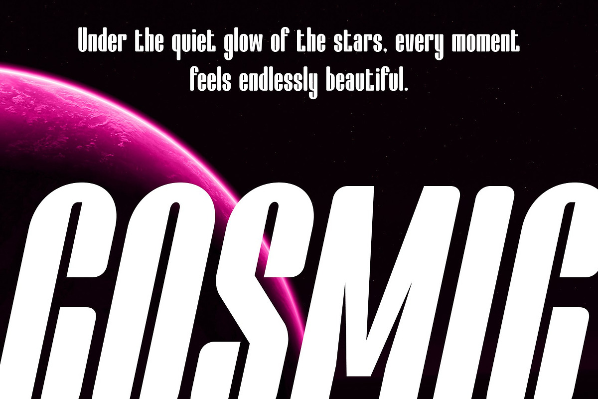 CS Monstra – Condensed Font, a Sans Serif Font by Craft Supply Co. (Photo 4 of 8)