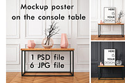 Poster on the console table, a Print Template by FilL239 (Thumbnail 1 of 11)