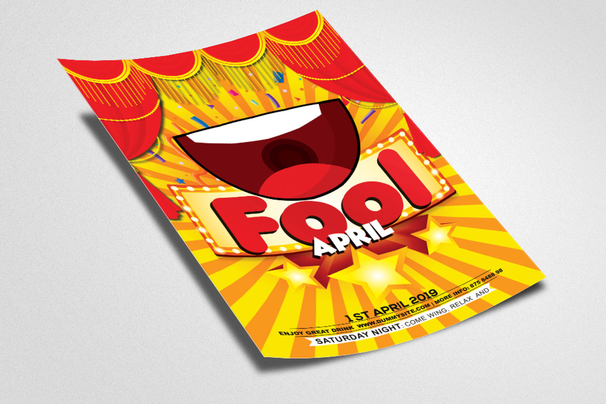Kick Me Hard April Fool Flyer Temp, a Flyer Template by Psd Templates ...