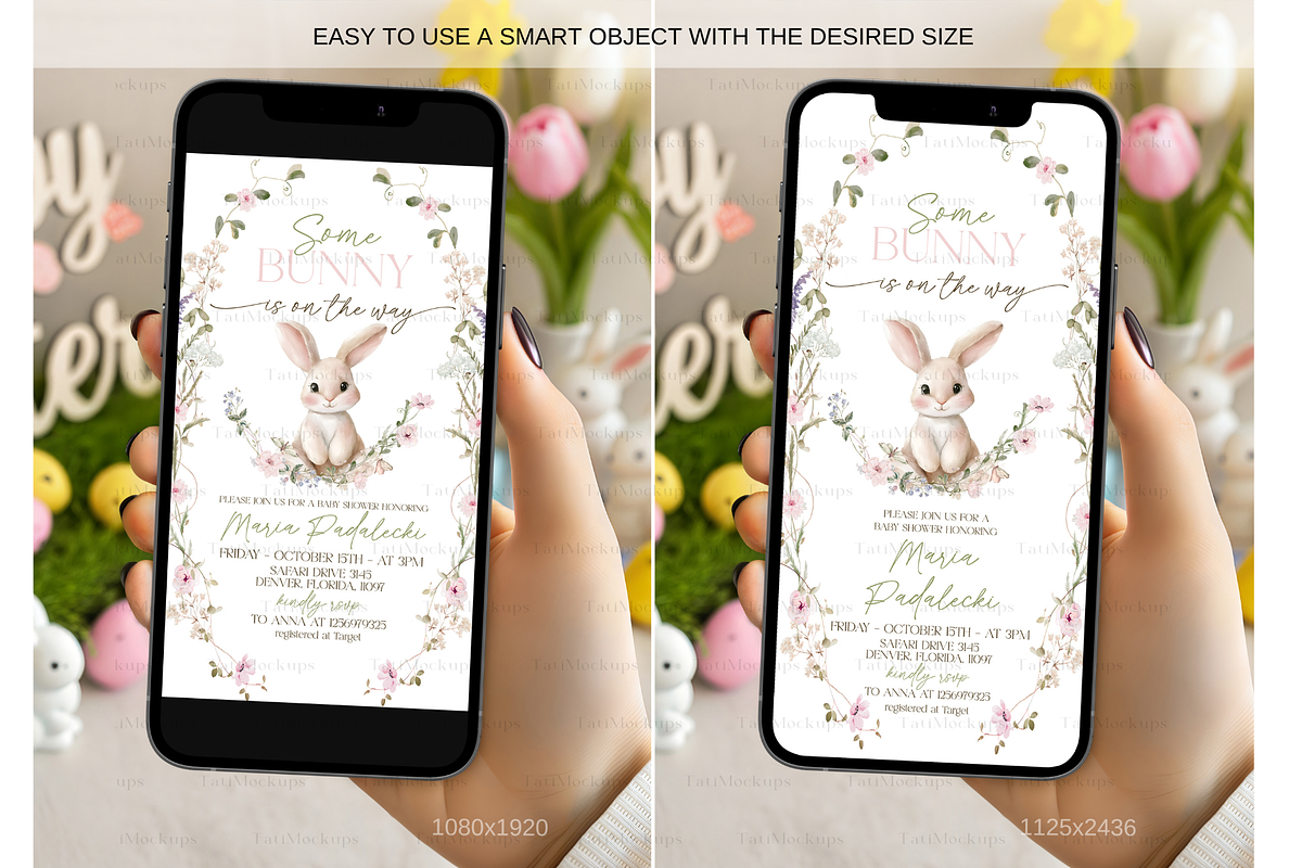 Easter Phone Screen Mockup in Hand, a Product Mockup by TatiMockup (Photo 3 of 5)