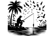 Fishing Vector Scene Bundle, a Graphic by jahid234 (Thumbnail 7 of 9)