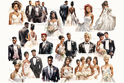 Just Married Clipart, a Person Illustration by GlamArtZhanna (Thumbnail 2 of 5)