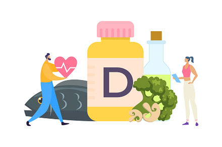 Healthy food, vitamin d, diet