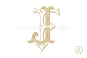 FJ Monogram JF Monogram, a Branding & Logo Template by Shuler Studio (Thumbnail 2 of 6)