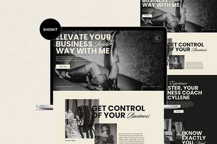 Cyllene | Showit Sales Page Template, a Landing Page Template by Lavinia Visuals