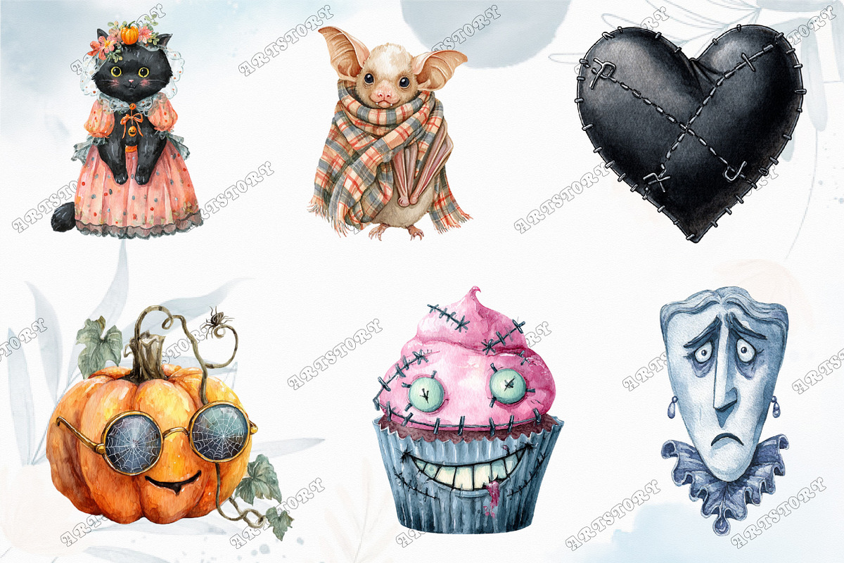 Cartoon Goth Sublimation Clipart, a Graphic by designcity5 (Photo 3 of 5)