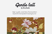 Gentle Fall Floral Patterns, a Pattern Graphic by Vero Arts (Thumbnail 2 of 10)