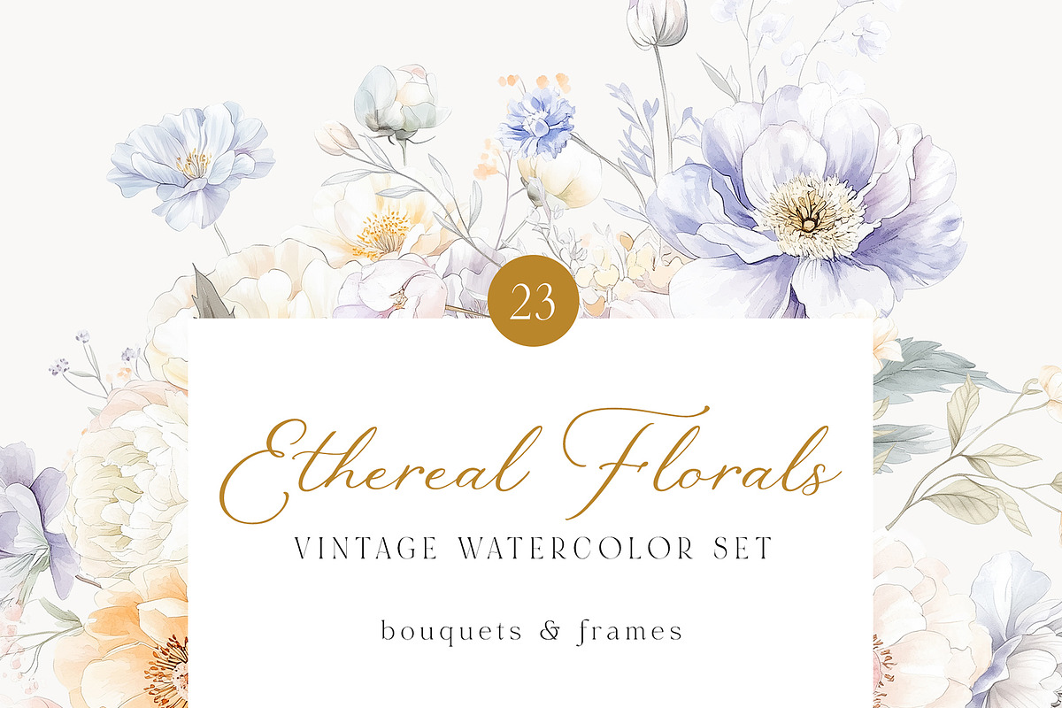 Vintage Floral Bundle, an Object Illustration by studioequinox (Photo 31 of 65)