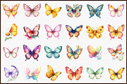 Summer Butterflies Garden Clipart, an Illustration by Sublimation Artist (Thumbnail 3 of 6)