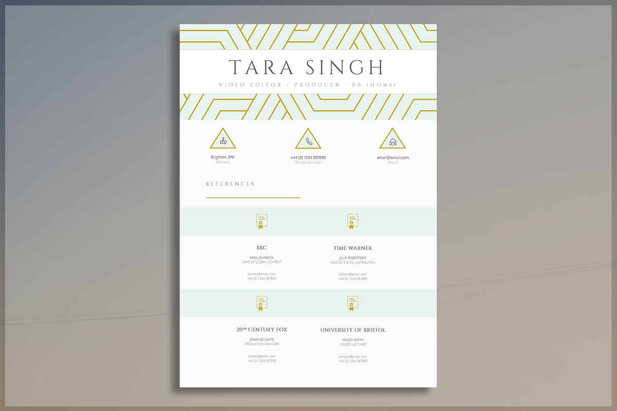 Beautiful CV Template, a Resume Template by introDuice - CV / Resumes (Photo 6 of 7)