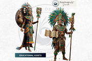Aztec Deities Cliparts, a Person Illustration by ThatsDesignArt (Thumbnail 11 of 15)