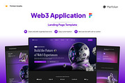 Web3 Application Landing Page, a Landing Page Template by Font Kingdom (Thumbnail 1 of 5)