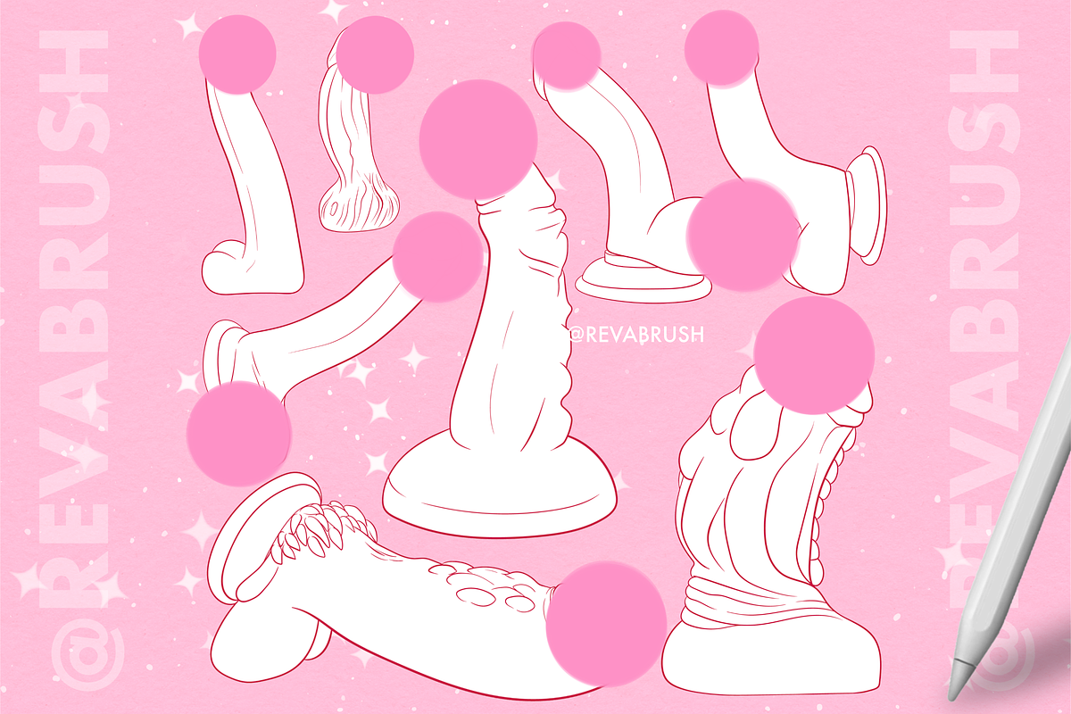 Procreate Male Mature Adult brushes, a Brush Add-On by Revabrush (Photo 4 of 4)