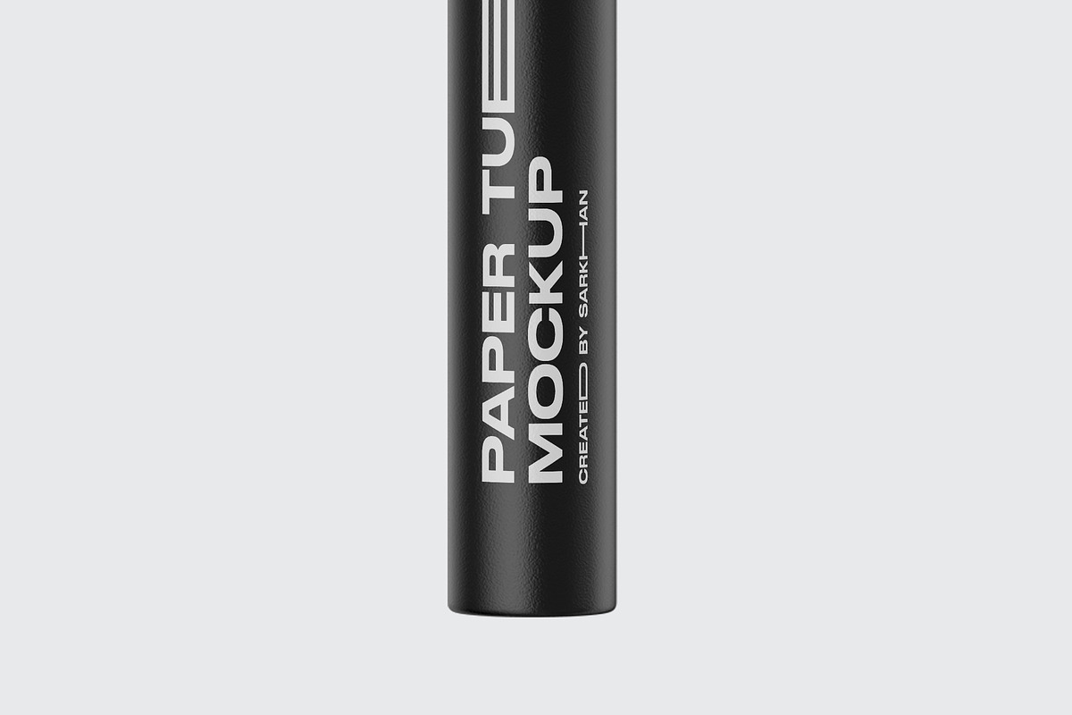 Matte Paper Tube Mockup, a Packaging Mockup by _Adroit_ (Photo 5 of 5)